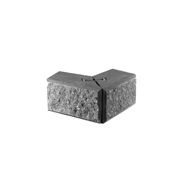 Easyblokke 18/30x18x15 Cm Sort/antracit Hjørner Type 1