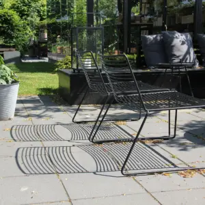 Komplet terrassepakke med fliser 40x40x5 cm i grå