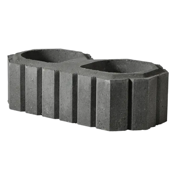 Plantesten 50x25x15 Cm Sort/antracit Type 8