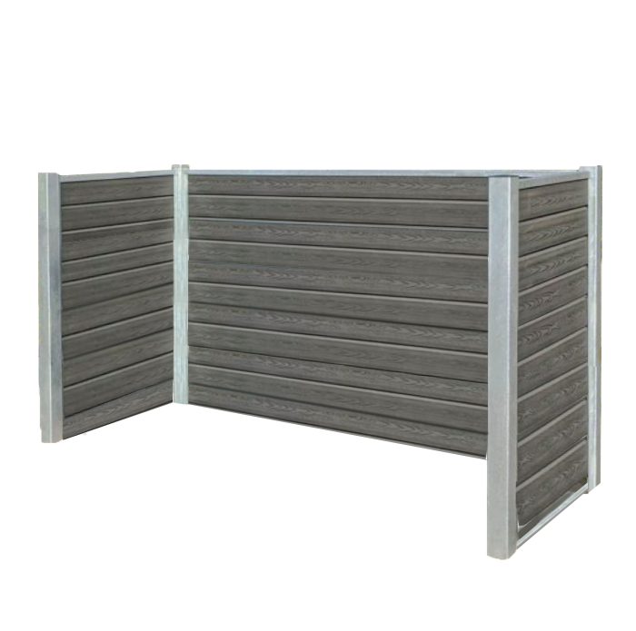 Kirkedal skraldespandsskjuler i Alu (4-6 spande)